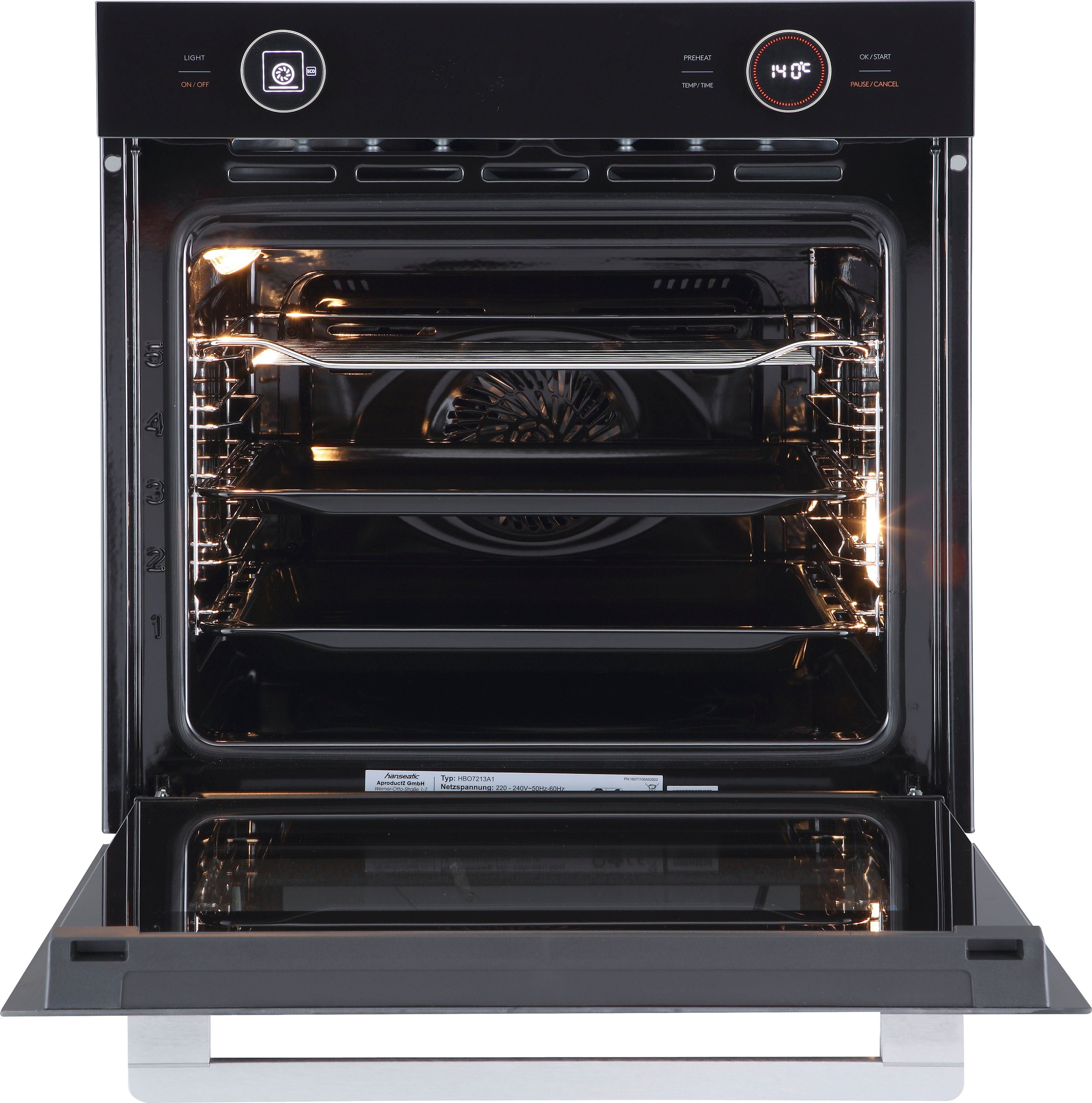 Hanseatic Einbaubackofen HBO7213A1