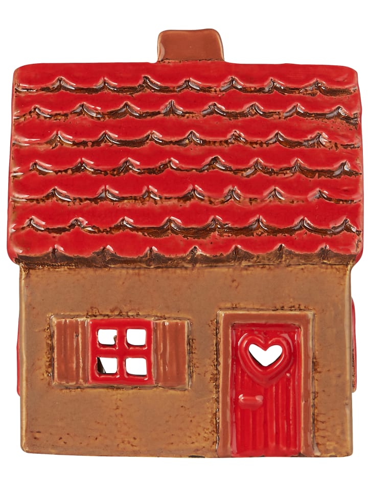 IB Laursen Lichthaus STILLENAT Rotes Dach und Rote Tür mit Herz 14 cm günstig kaufen onesize