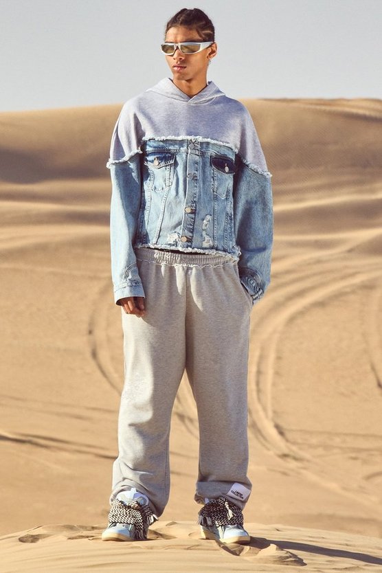 Oversize Jogginghose mit Print