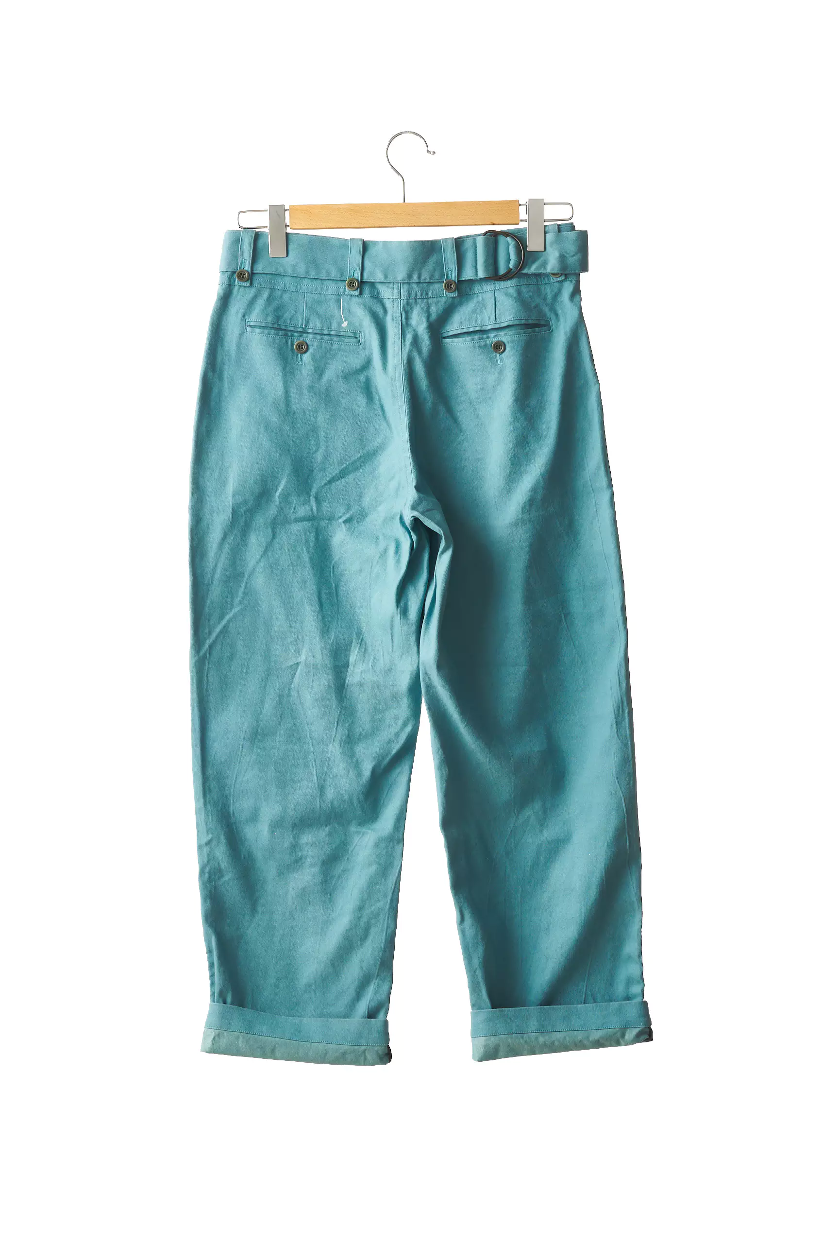 Dries Van Noten Pantalons Droits Femme couleur bleu
