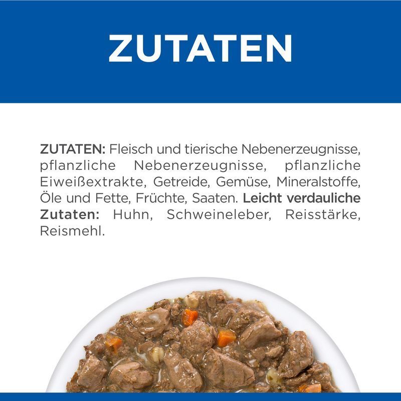 Hill's Schonkost Hill's Prescription Diet Gastrointestinal Biome Ragout mit Huhn und Gemüse 24x82g