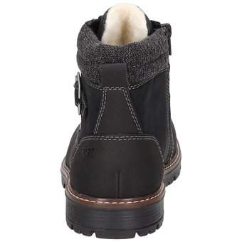 Rieker Schnür Boots in schwarz
