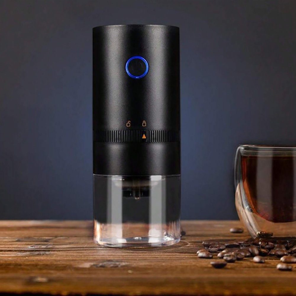 ASLENY Kaffeebereiter Kaffeemühle, kleiner tragbarer elektrischer Kaffeemühle mit USB, Geeignet für Zuhause oder unterwegs