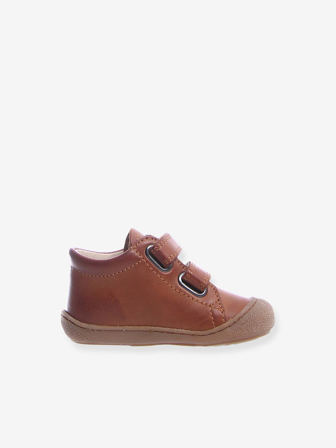 Bottillons bébé Cocoon Velcro NATURINO® 1ers pas cognac