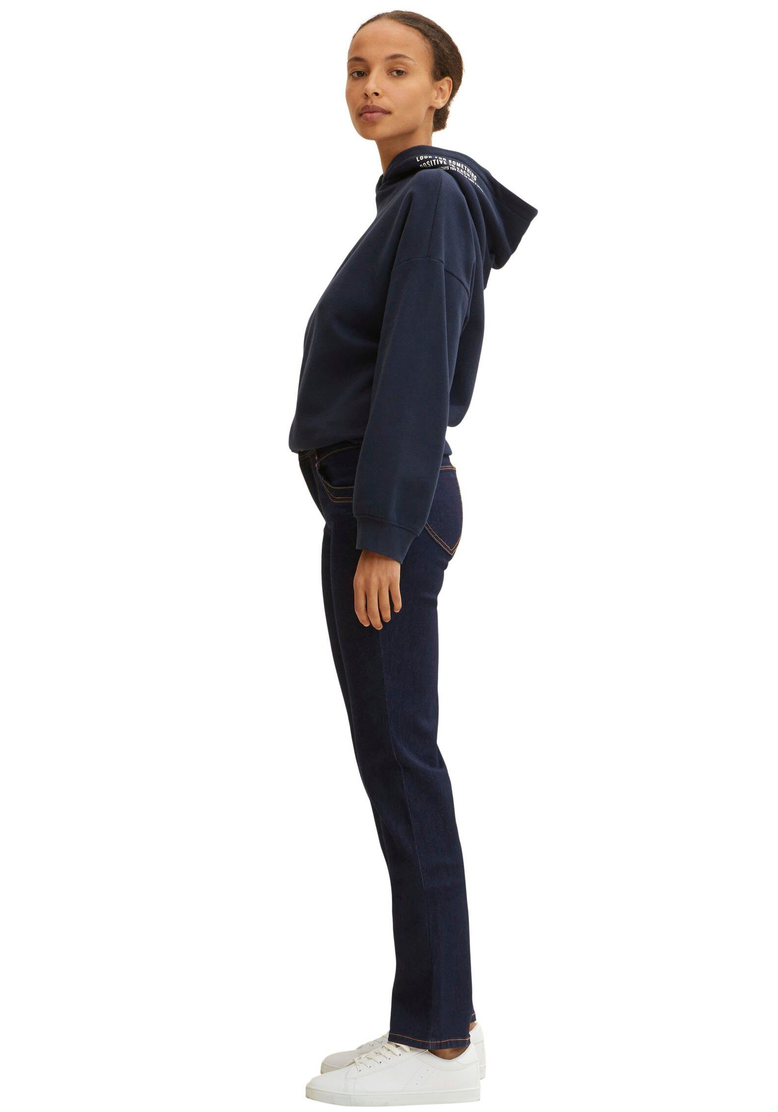 TOM TAILOR Gerade Jeans mit Kontrastnähten