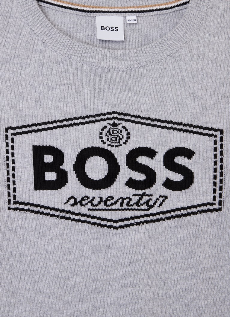 Jersey de punto fino HUGO BOSS con logo tejido