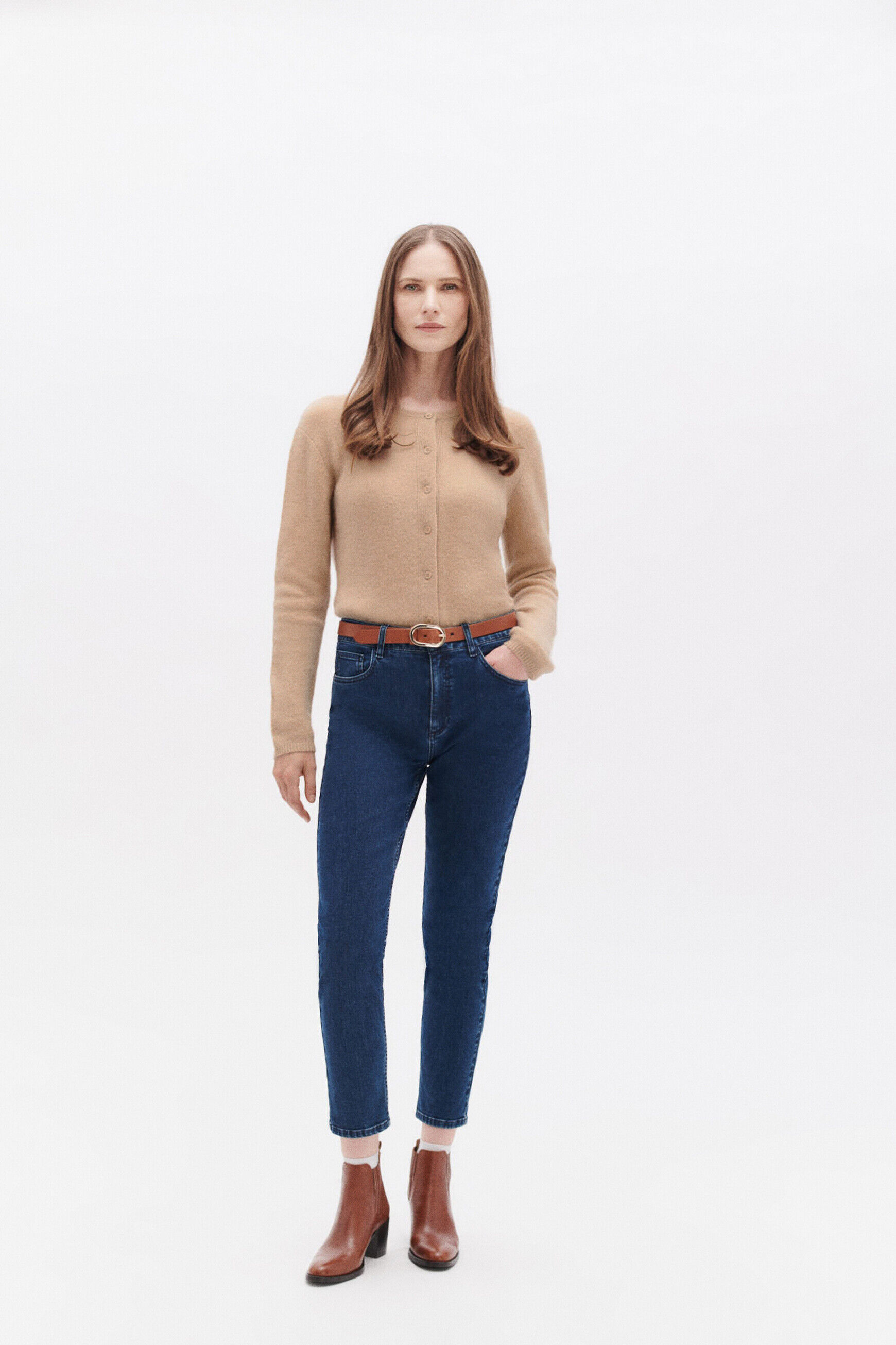 Gilet maurane marron femme