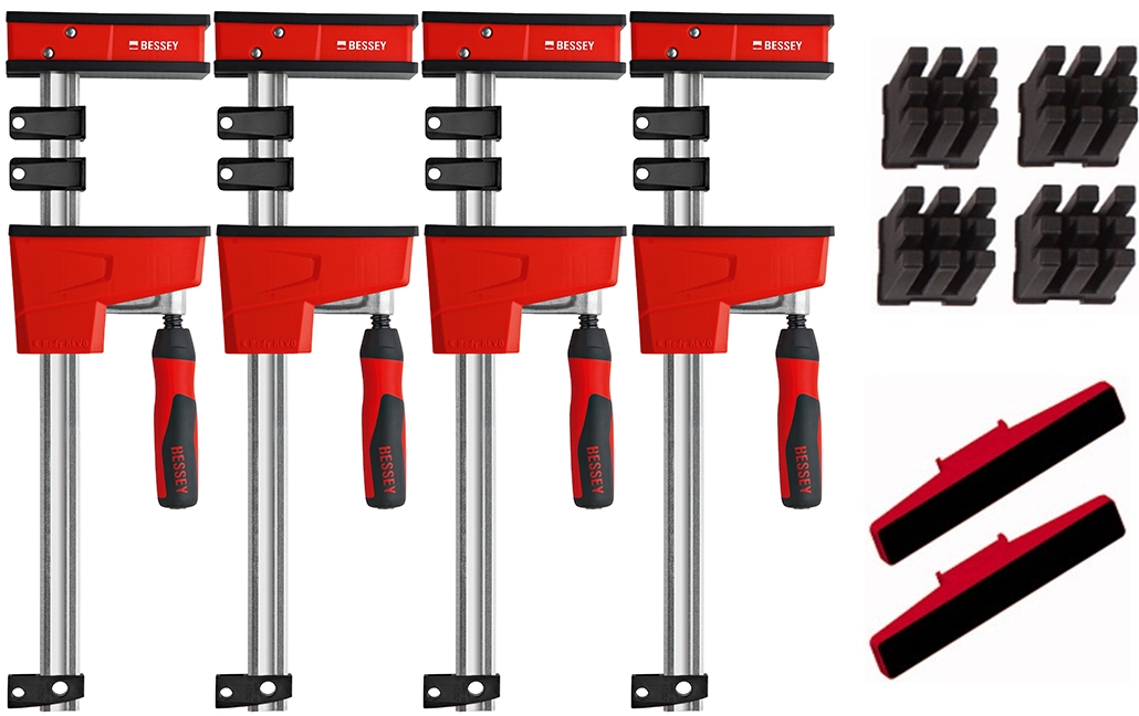 Bessey KRE100TN Стезаљка за корпус, пакет понуда KRE 100 + додатна опрема