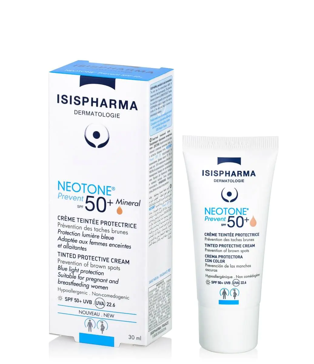 Isispharma Neotone Prevent SPF50+ - Beschermende getinte crème, medium tint, 30 ml