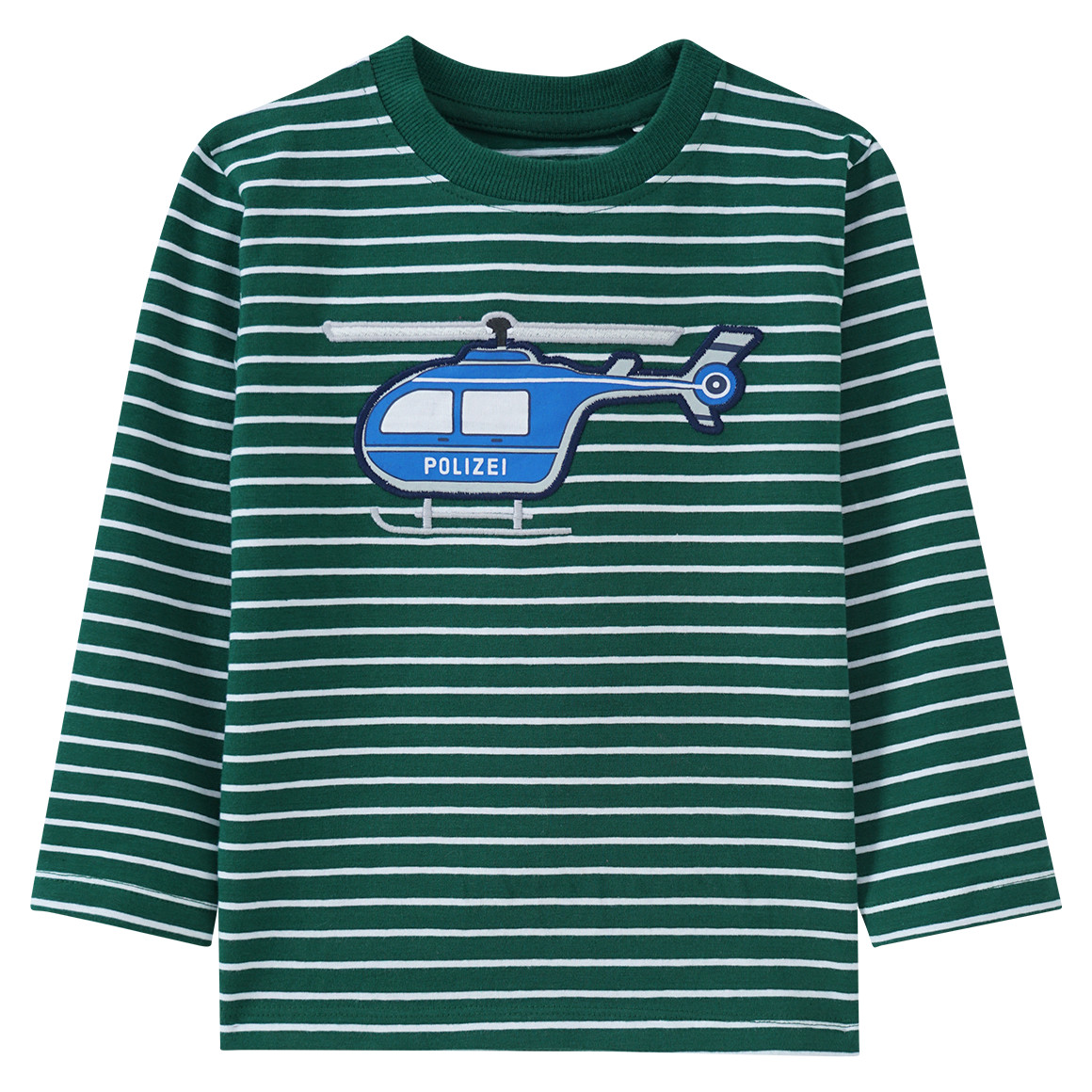 Kinder Langarmshirt mit Polizei-Applikation