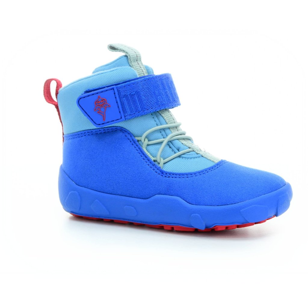 Affenzahn Lauflerner Vegan Warmy Hai Blau Winterbarfußschuhe
