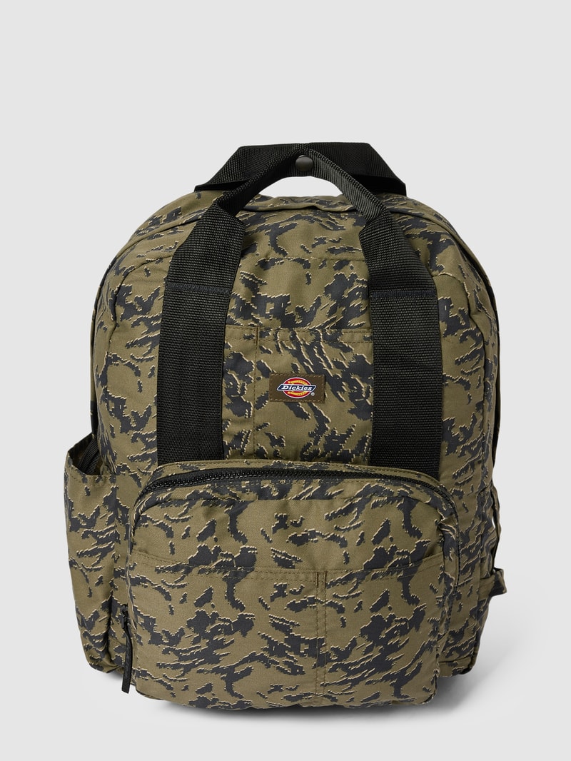 Rucksack mit Allover-Muster in khaki