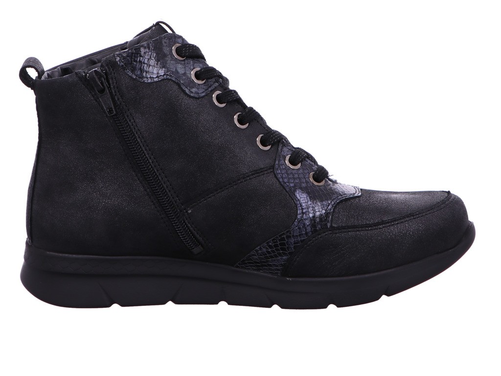 WALDLÄUFER Schnür-Stiefeletten schwarz 2XBRONX NAJA TAIPEI BRONX