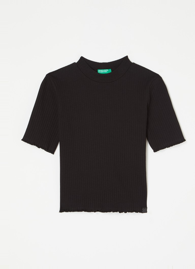 Benetton Rib-neulepusero puolipitkillä hihoilla