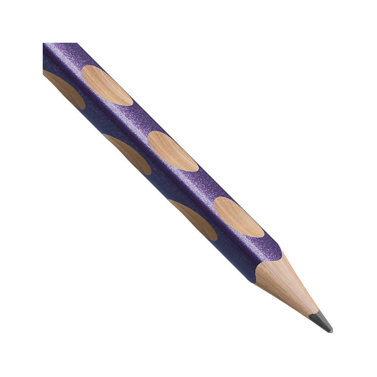 Dreikant-Bleistift EASYgraph S Metallic Edition HB metallicviolett Linkshänder, 6 Stück