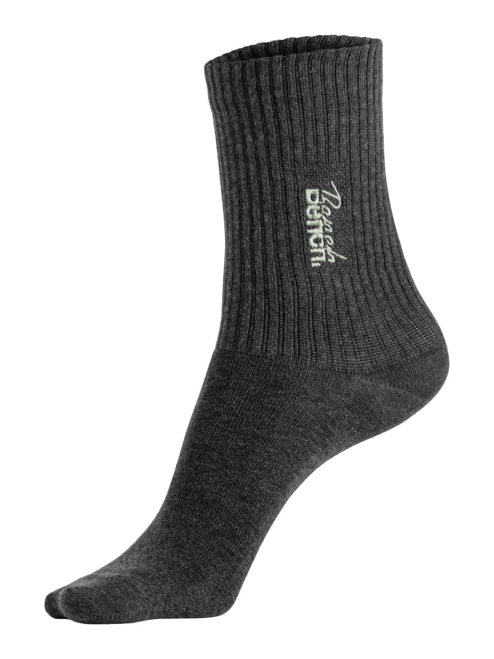 Bench Basicsocken in 1x schwarz, 1x anthrazit-meliert, 1x pistazie günstig kaufen 35-38
