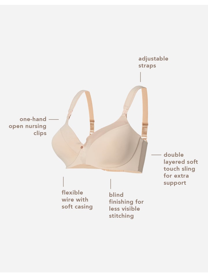 Noppies Gepolsterter Still-Bh Shiny Matt   Nursing Bra in Moonlight günstig kaufen
