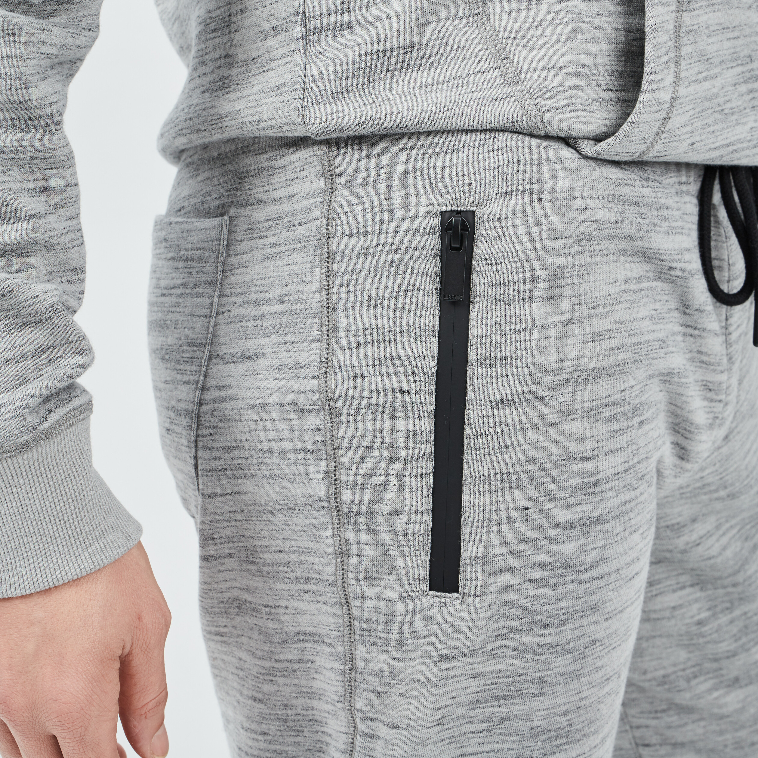 Pantalon jogging taille élastiquée gris homme | La Halle