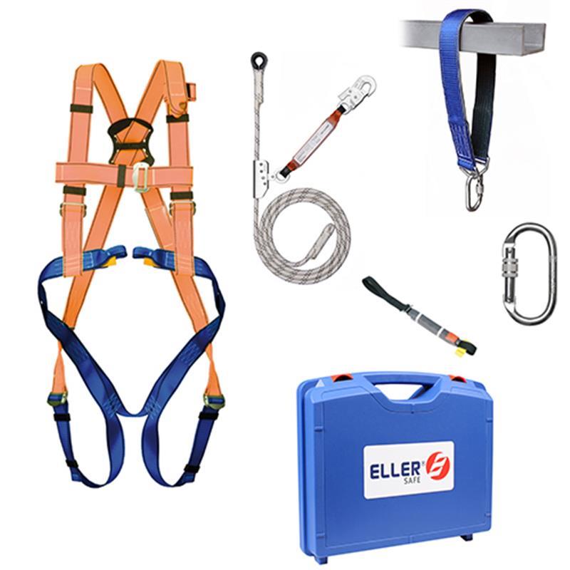 ELLERsafe FP-SET-HD-BASIC Комплет за заштиту од пада за косе кровове, основна величина M-XL