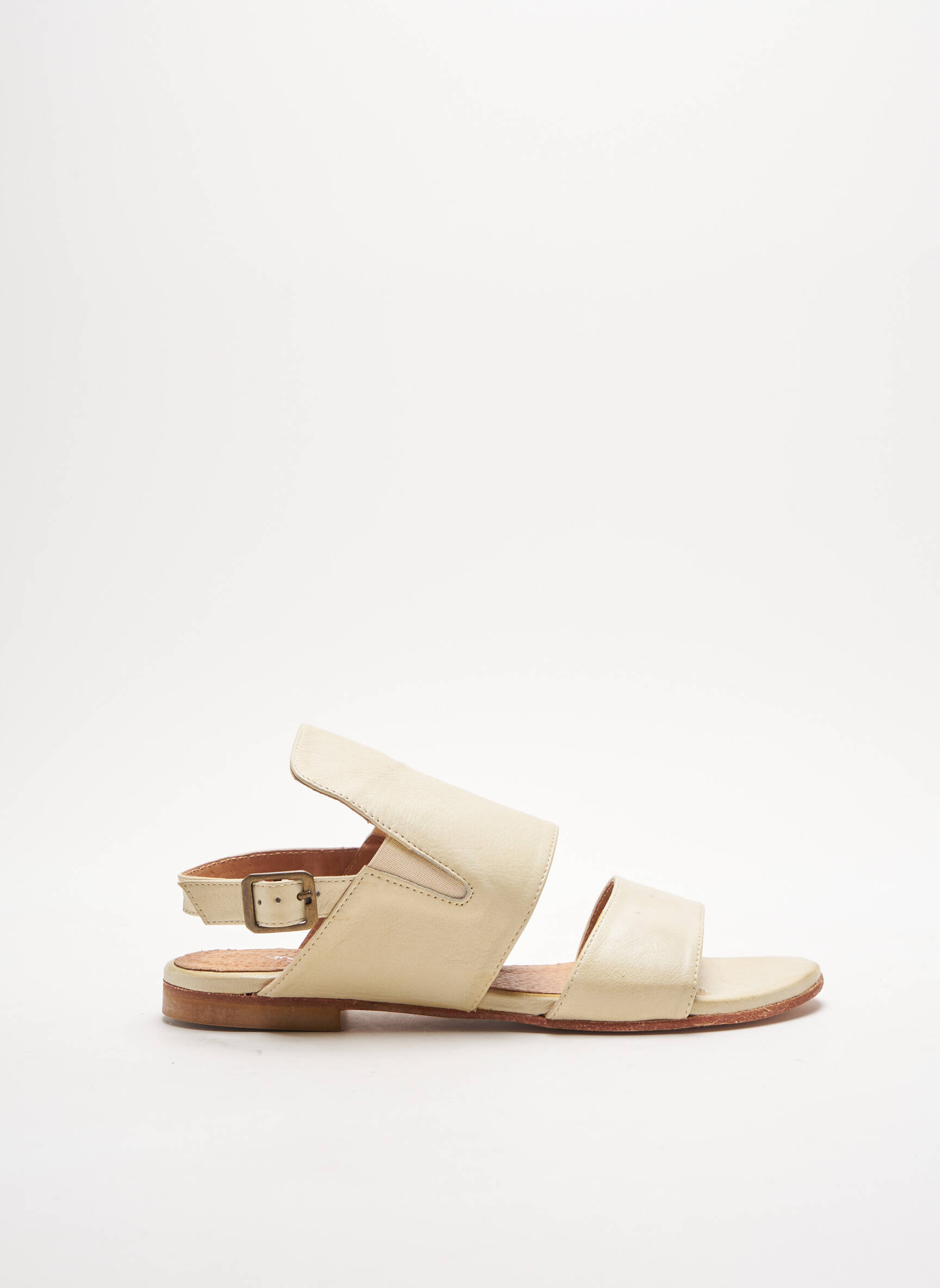 Angela Ripari Sandales Nu Pieds Femme couleur beige