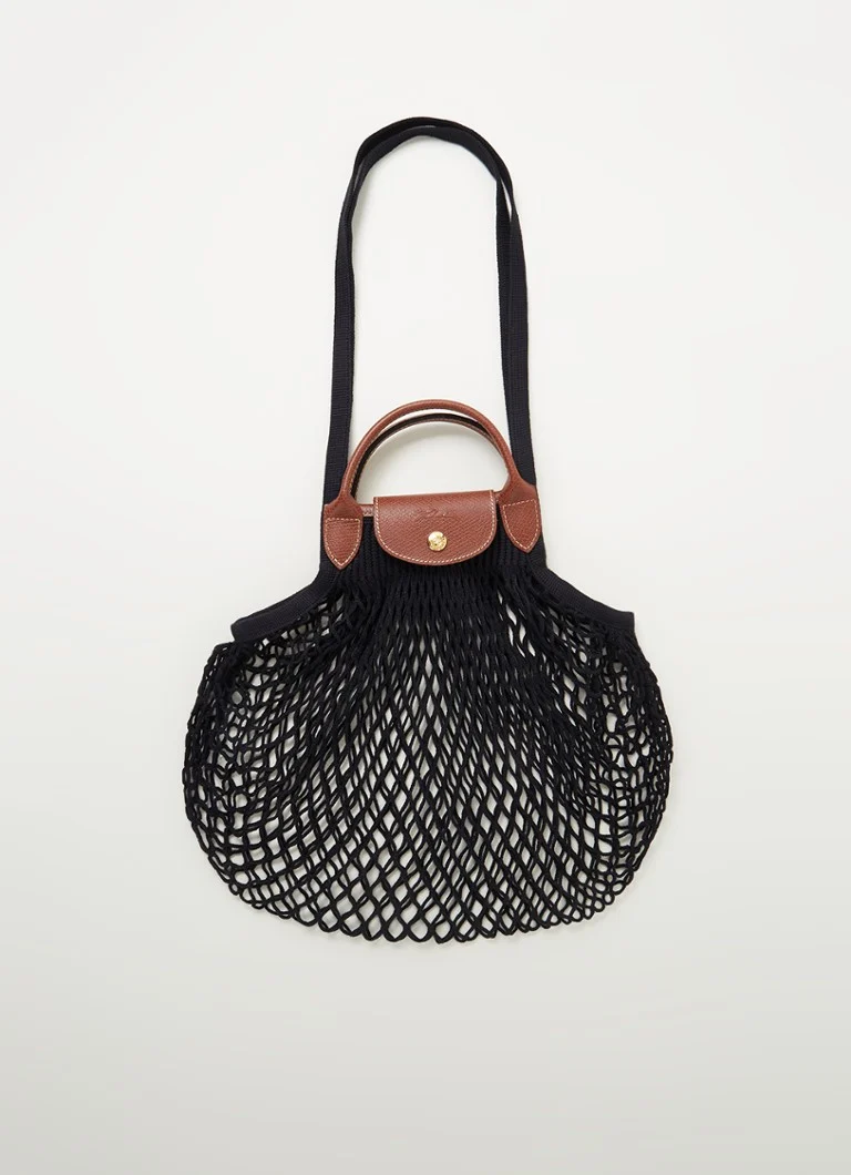 Sac à main Longchamp Le Pliage Filet avec détails en cuir