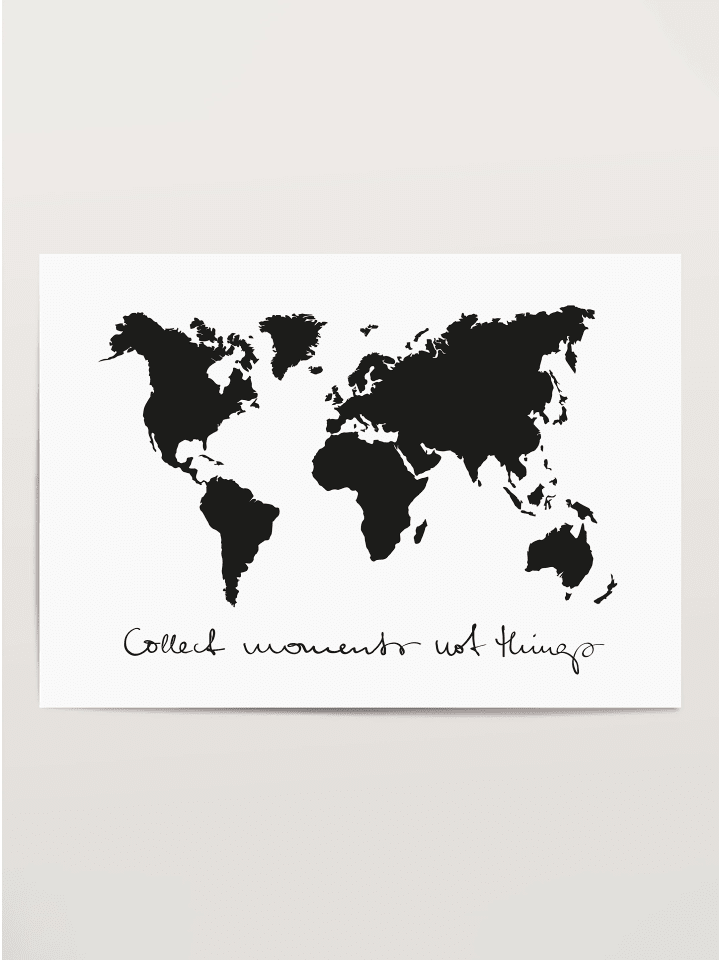 Tales by Jen Poster / Kunstdruck „Collect moments, not things“ I Ohne Rahmen günstig kaufen