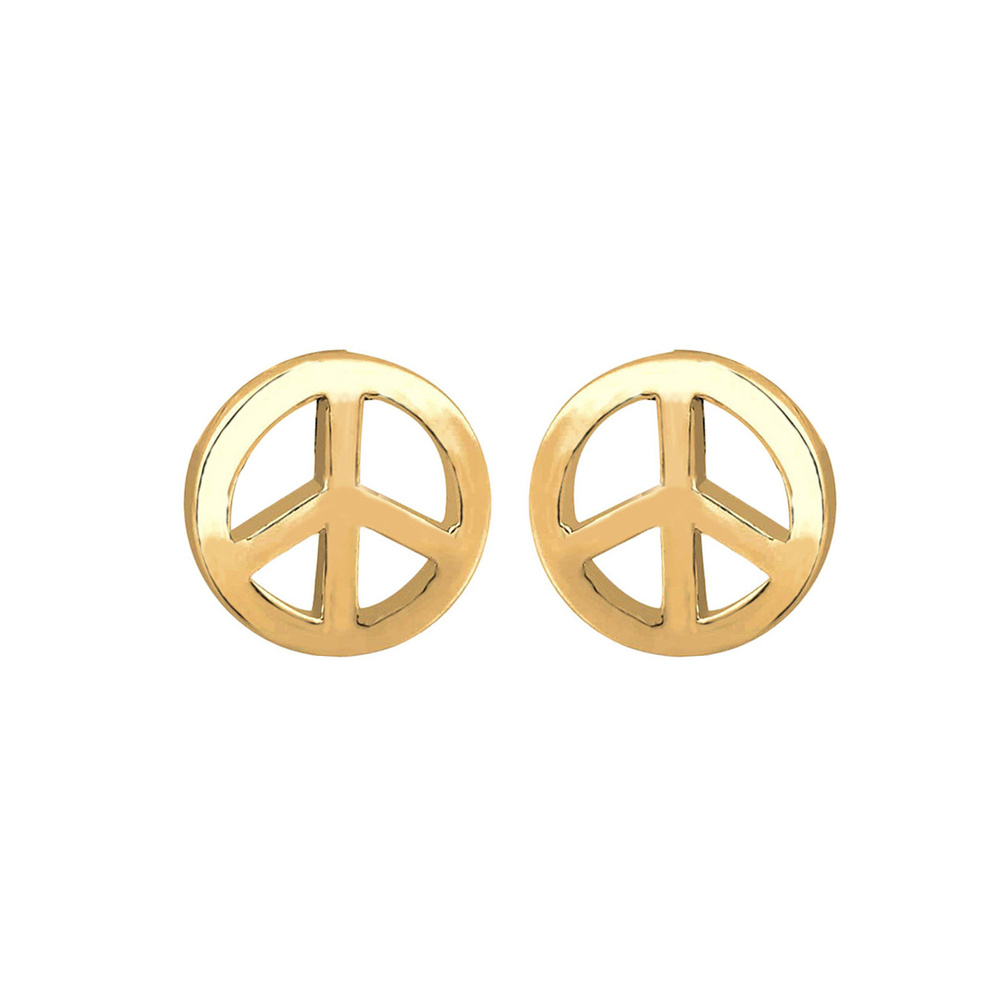 Elli Elli Boucles d'Oreilles Femme Boucles d'Oreilles Symbole de la Paix Tendance en 9 Boucles d'oreilles
