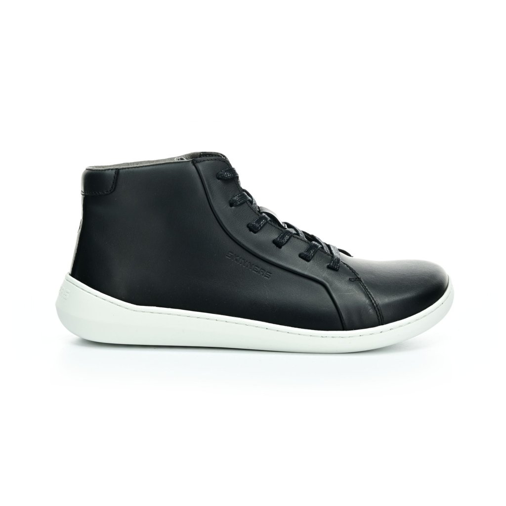 Skinners Moonwalker High Top Leather Black/White Barfußstiefeletten
