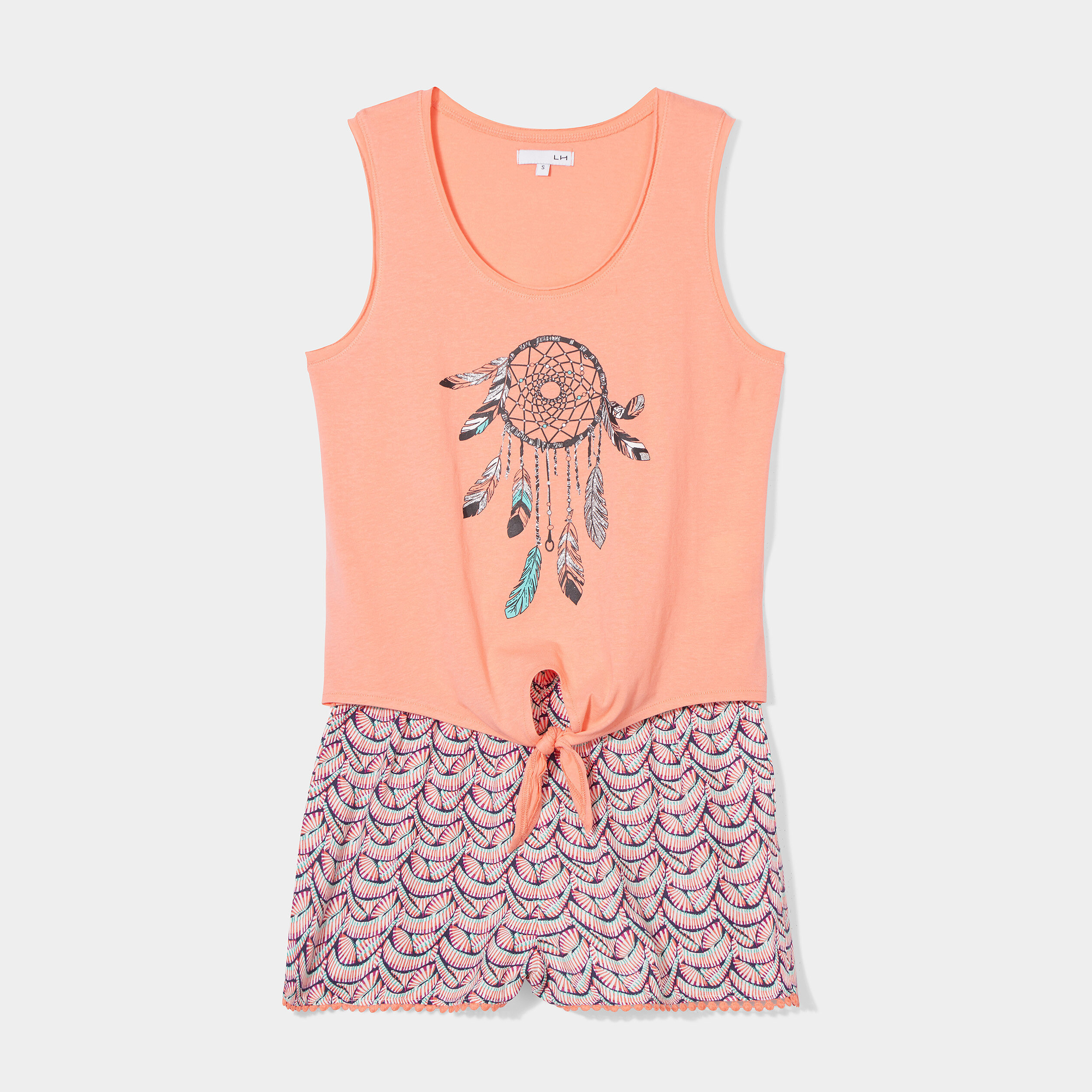 Ensemble pyjama 2 pièces bleu marine femme | La Halle