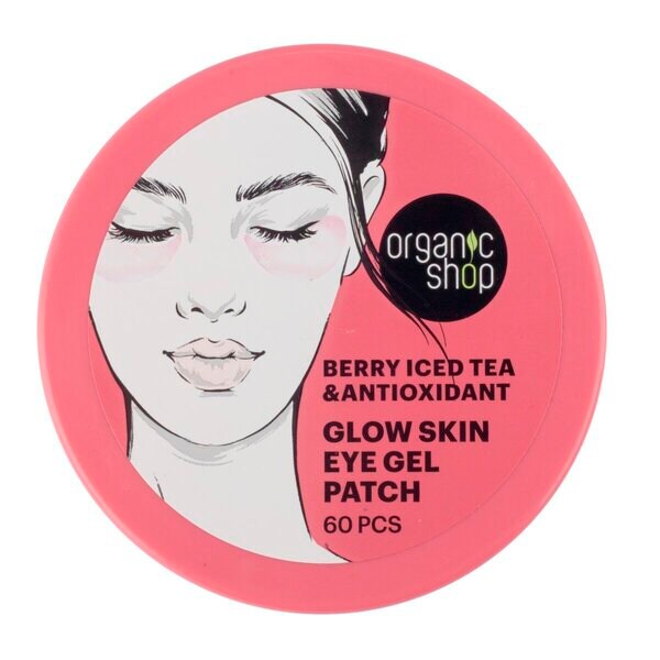 Organic Shop Glow Skin -silmänympärysgeelilappu 60 kpl