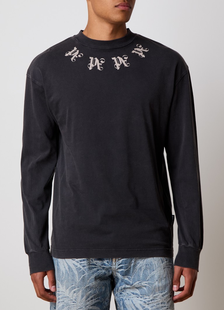 Tricou Palm Angels cu mânecă lungă și imprimeu față-verso