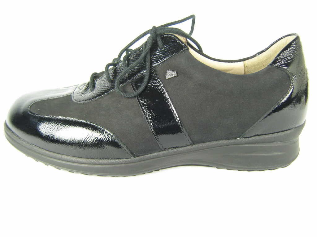FINN COMFORT Komfort Schnürer schwarz