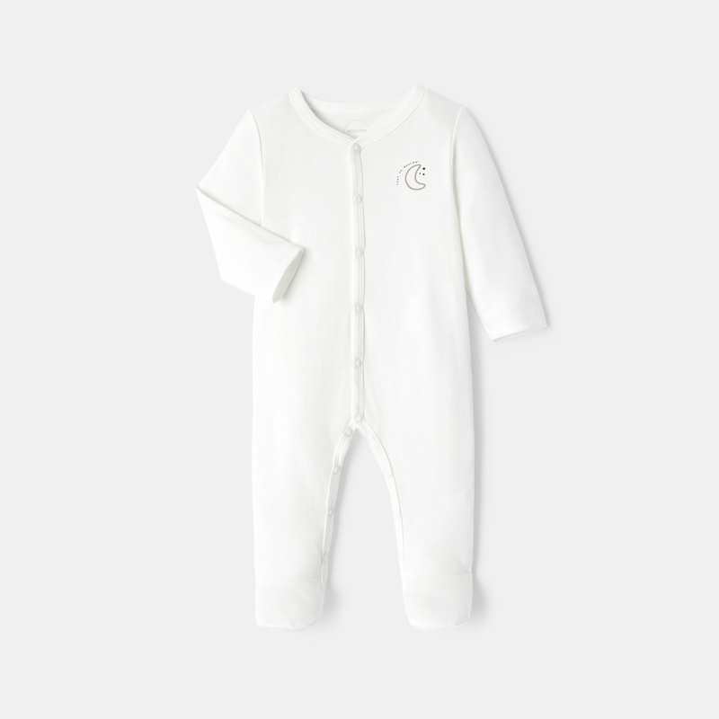Dors-bien en coton bio blanc naissance Absorba