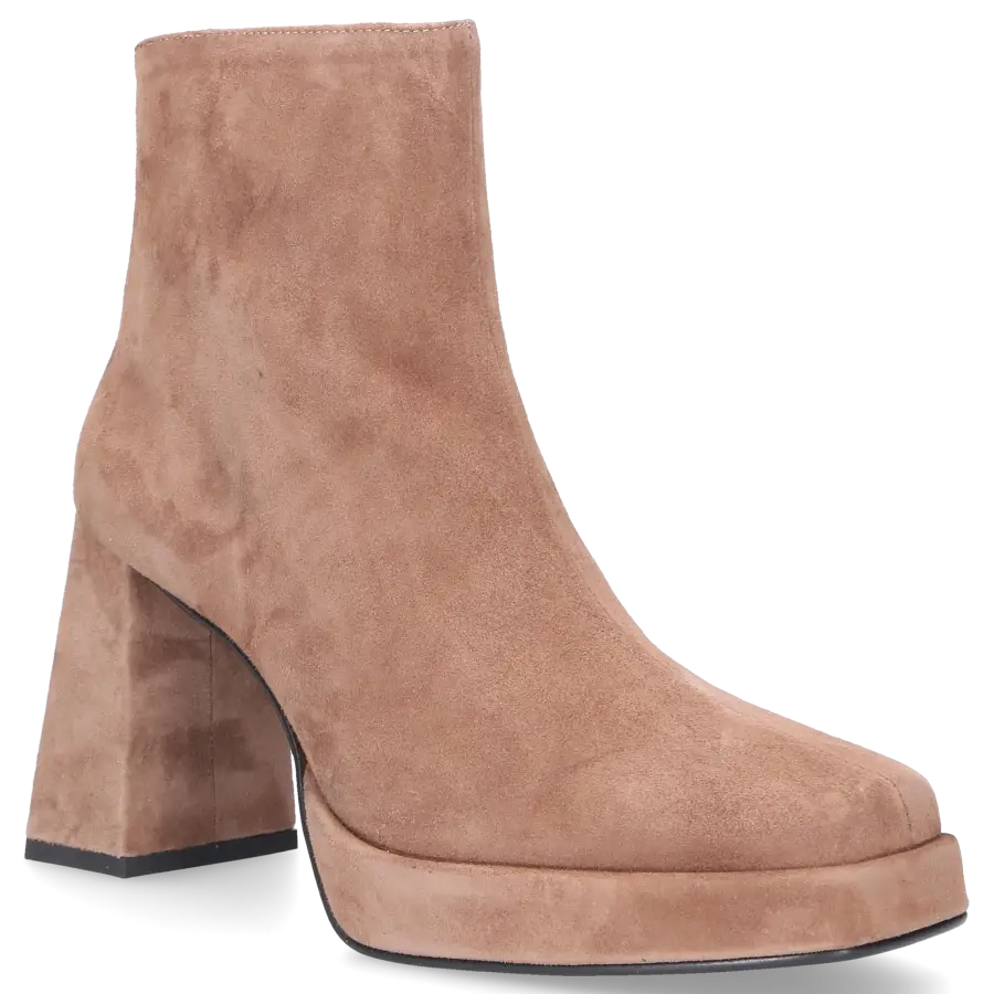 EN AVANT - Klassische Stiefeletten 3023 Veloursleder - beige