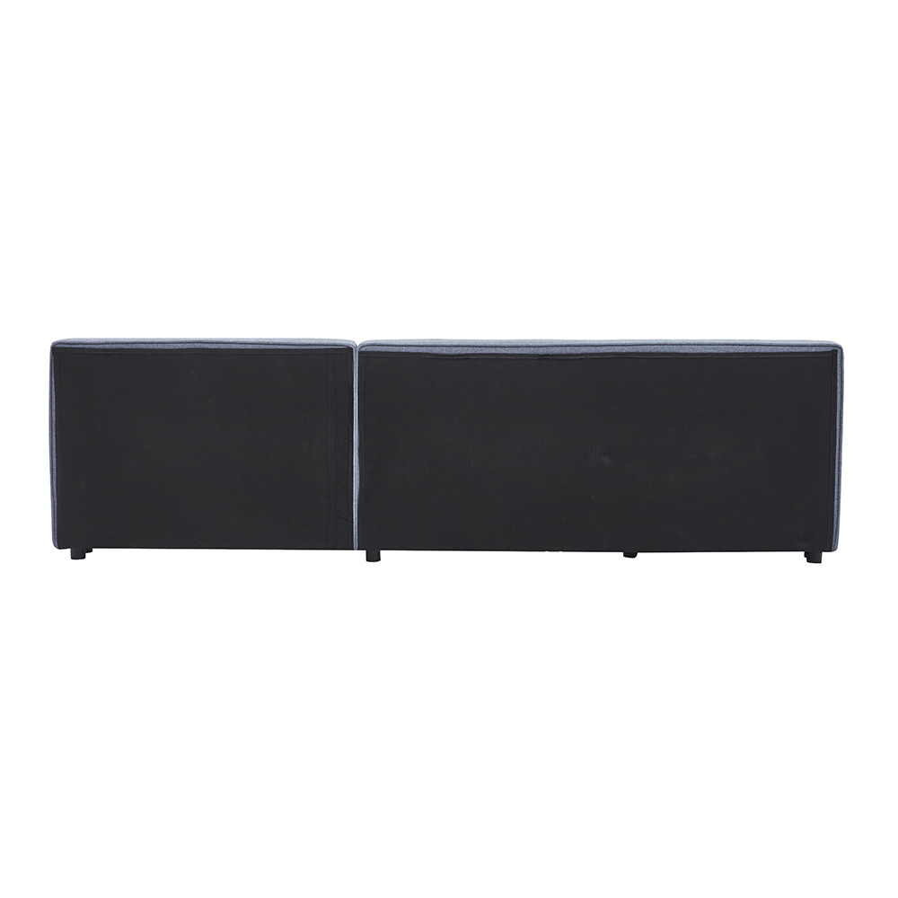 Home Deluxe HOME DELUXE Bett mit Ablage GALAXIS Grau - 180 x 200 cm