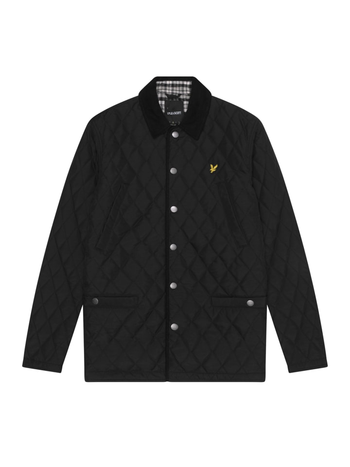 Lyle & Scott Steppjacke in Schwarz günstig kaufen S