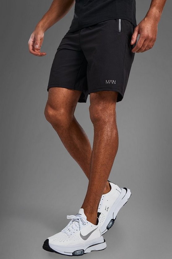 Man Active Shorts mit Reißverschluss-Taschen