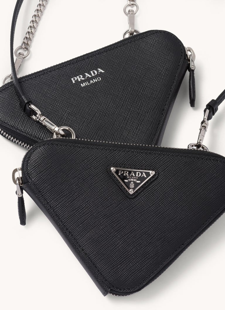 Bolsa transversal Prada Mini em couro