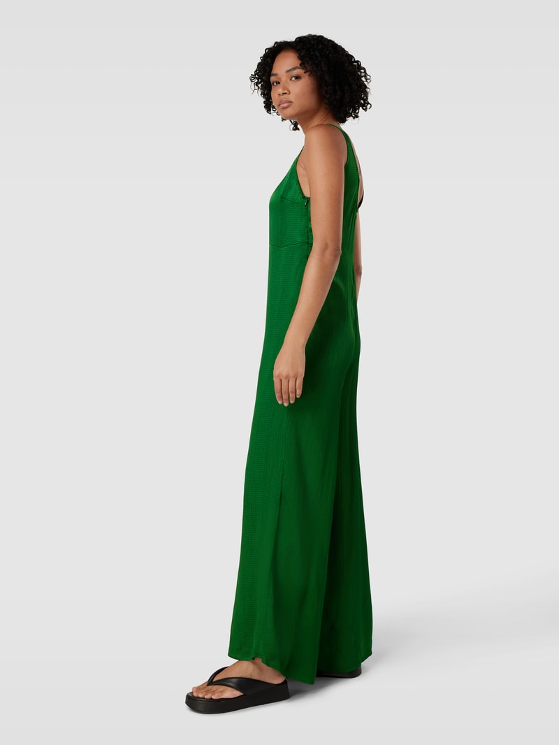 Jumpsuit mit U-Ausschnitt in grün
