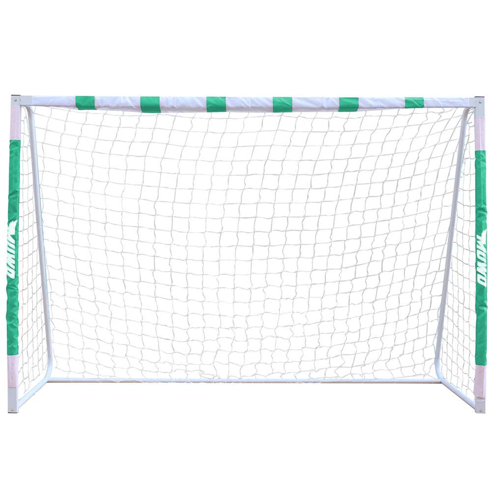 MUWO großes Fußballtor aus Stahl 3 x 2 m grün/weiß
