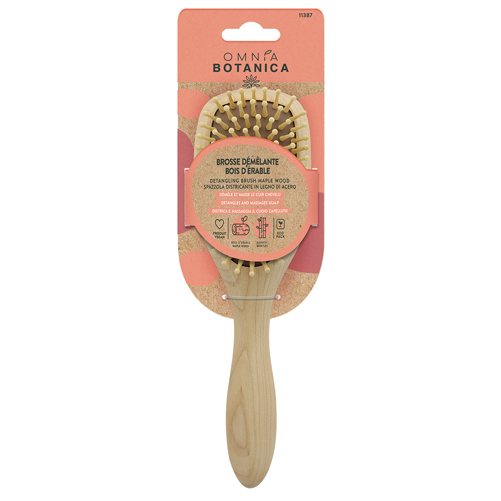 Omnia Botanica BROSSE DÉMÊLANTE BOIS D'ÉRABLE BROSSE CHEVEUX