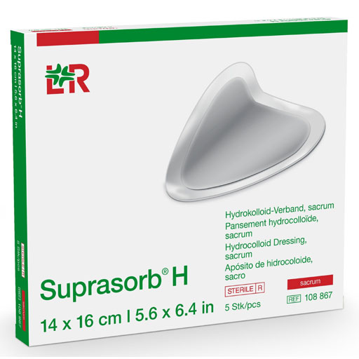 SUPRASORB H Hydrokoll.Verb.sacrum 14x16 cm  5 St  Verband