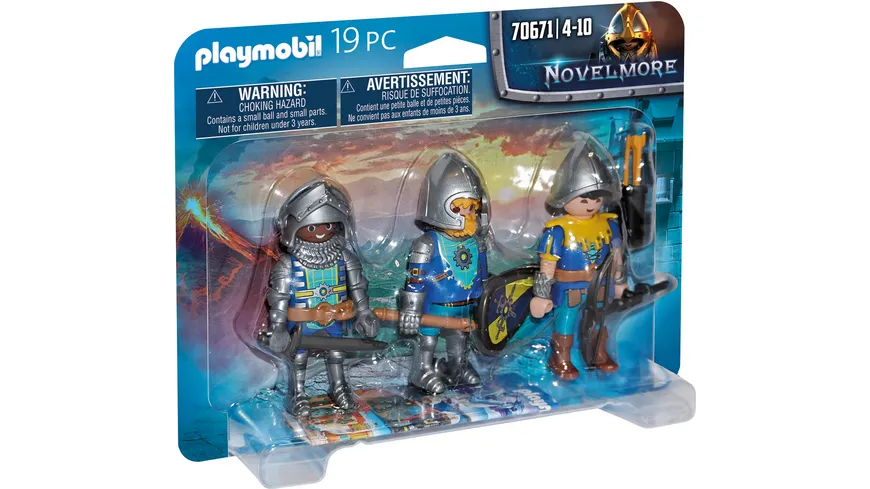 PLAYMOBIL 70671 - Novelmore - 3er Set Novelmore Ritter