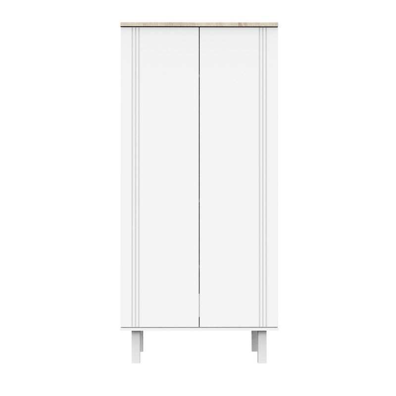 Armoire 2 portes Eléonore blanc
