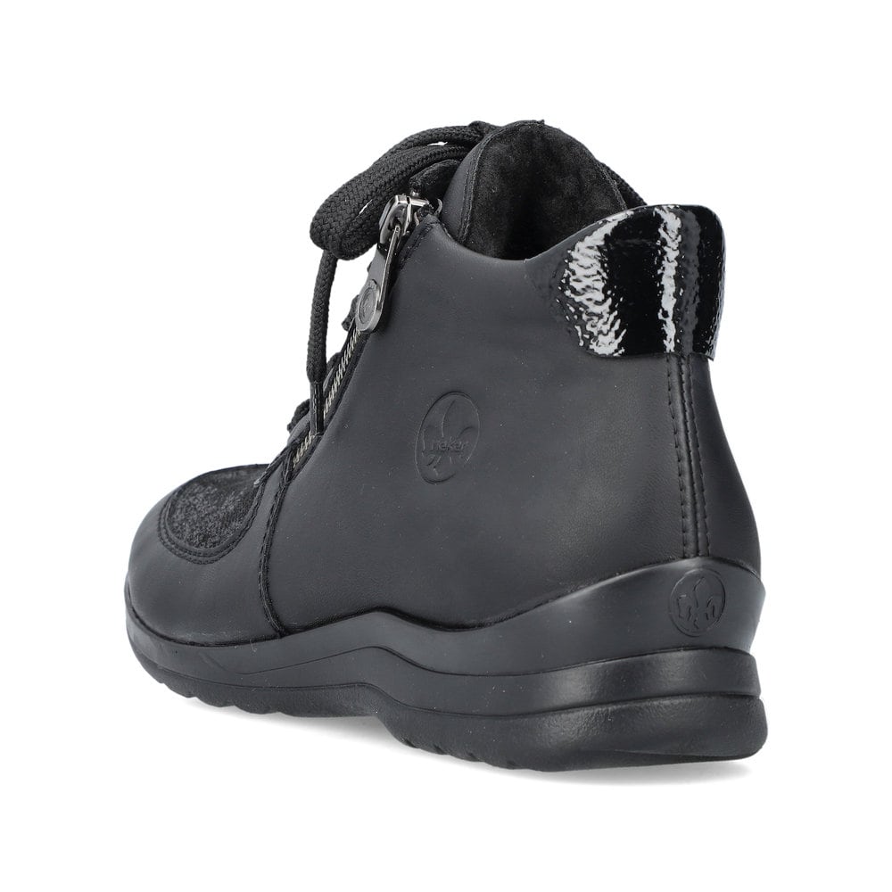 Rieker Damen Schnürschuhe tiefschwarz