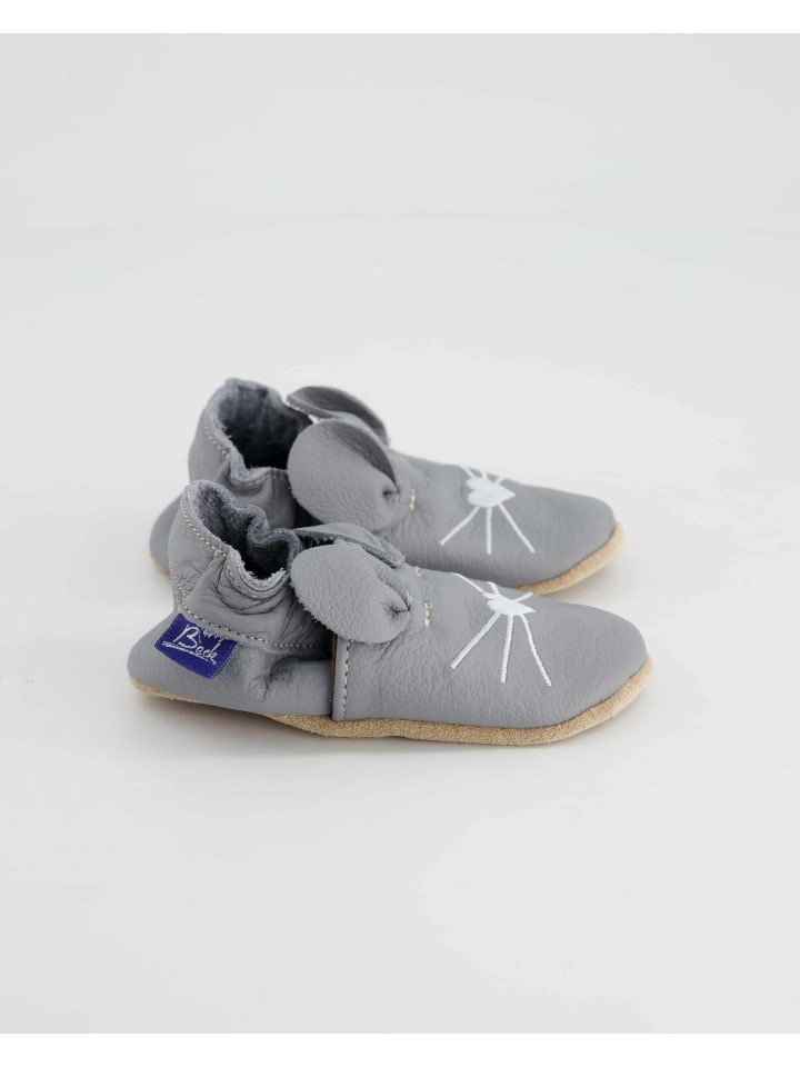 Beck Krabbelschuhe in Grau günstig kaufen