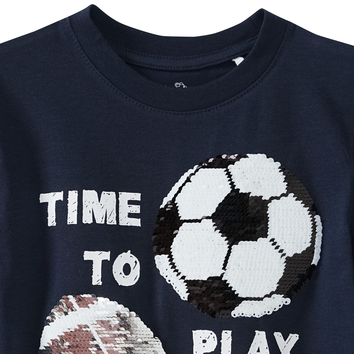 Jungen T-Shirt mit Wendepailletten
