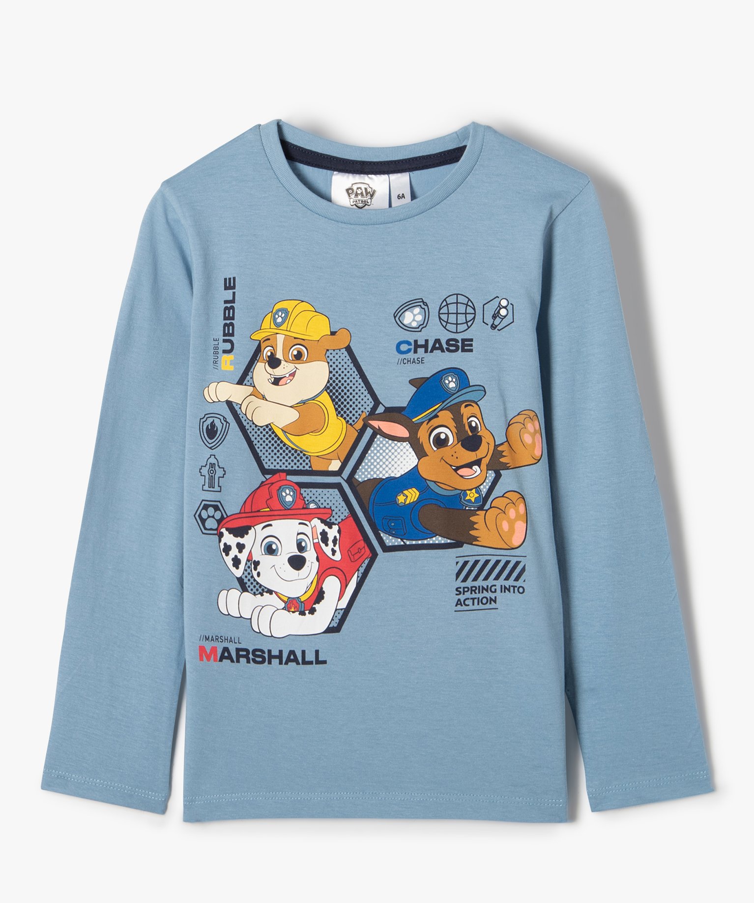Tee-shirt Garçon à manches longues avec motif XL - Pat Pat... bleu | GEMO