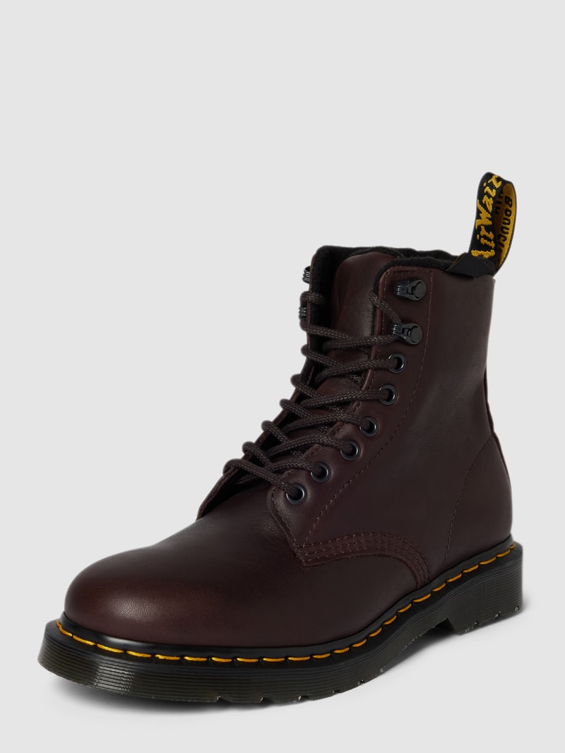 Boots aus Leder Modell 'Pascal' in dunkelbraun