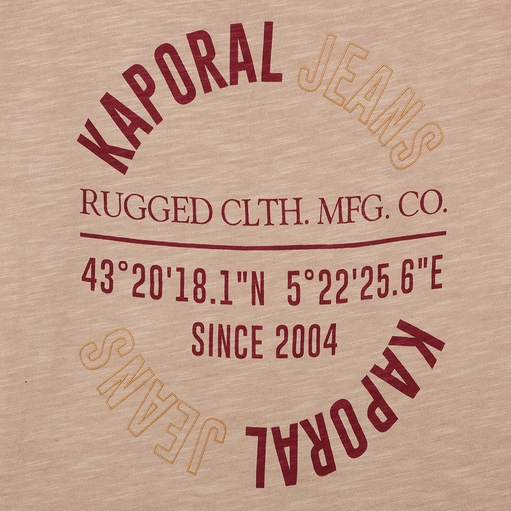 REBEL  T-shirt beige chiné garçon en 100% coton